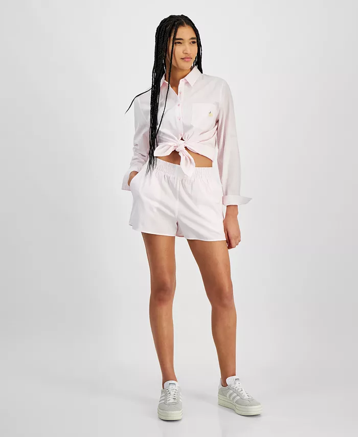 Полосатые шорты-боксеры для юниоров Hippie Rose, розовый
Полосатые шорты-боксеры для юниоров Hippie Rose, розовый