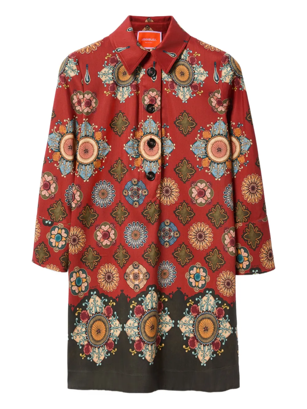 Платье мини с геометричным принтом La DoubleJ, красный
Платье мини с геометричным принтом La DoubleJ, красный