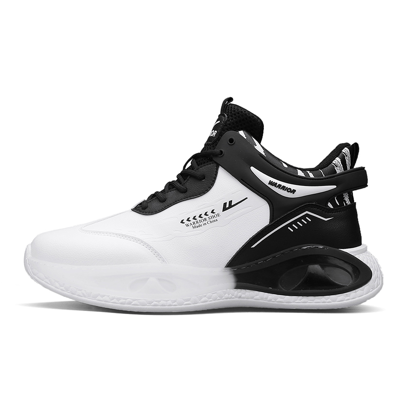 Мужские повседневные туфли средней высоты с амортизацией, противоскользящие, износостойкие, дышащие WARRIOR, White/Black
Мужские повседневные туфли средней высоты с амортизацией, противоскользящие, износостойкие, дышащие WARRIOR, White/Black