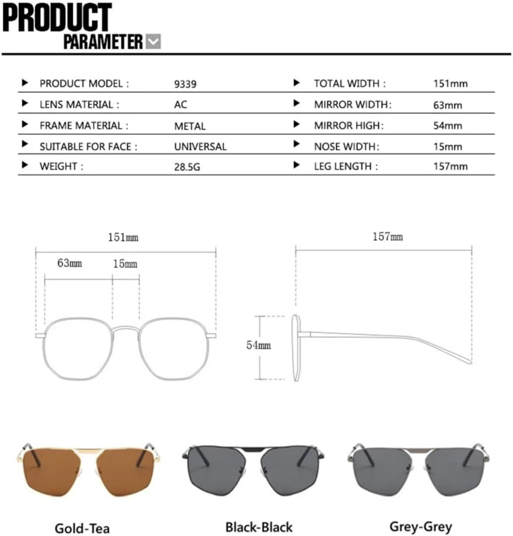 Солнцезащитные очки для женщин и мужчин в стиле ретро, с нестандартной металлической оправой, для вождения, защита от УФ-излучения UV400 UATXTAU, Grey Grey
Солнцезащитные очки для женщин и мужчин в стиле ретро, с нестандартной металлической оправой, для вождения, защита от УФ-излучения UV400 UATXTAU, Grey Grey