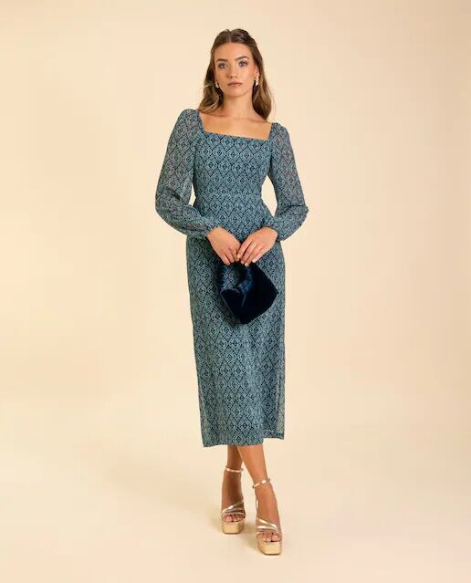 Платье миди с длинными рукавами The-Are, зеленый
Платье миди с длинными рукавами The-Are, зеленый