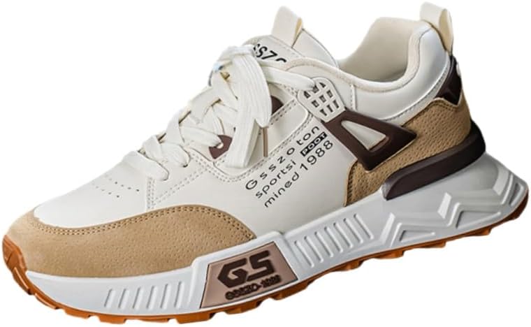 Спортивные кроссовки большого размера для мужчин - противоскользящая и амортизирующая, с комфортной и дышащей подкладкой, подходит для повседневных прогулок на улице, фитнеса и бега Clolinde, белый/хаки
Спортивные кроссовки большого размера для мужчин - противоскользящая и амортизирующая, с комфортной и дышащей подкладкой, подходит для повседневных прогулок на улице, фитнеса и бега Clolinde, белый/хаки