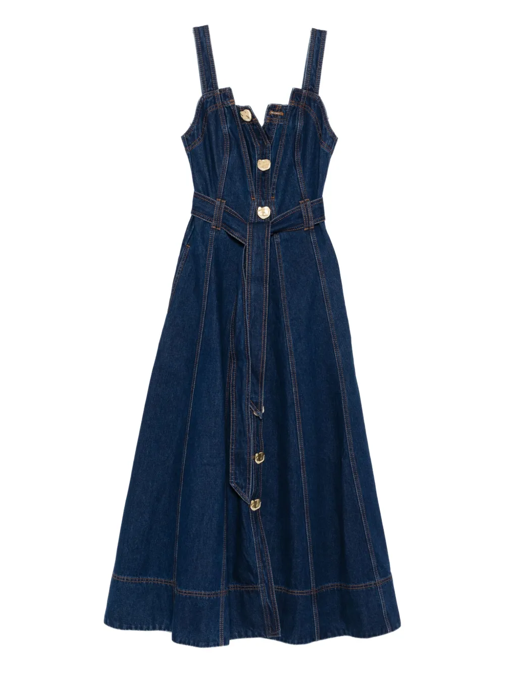 Платье миди Giana с пуговицами спереди Aje, синий
Платье миди Giana с пуговицами спереди Aje, синий