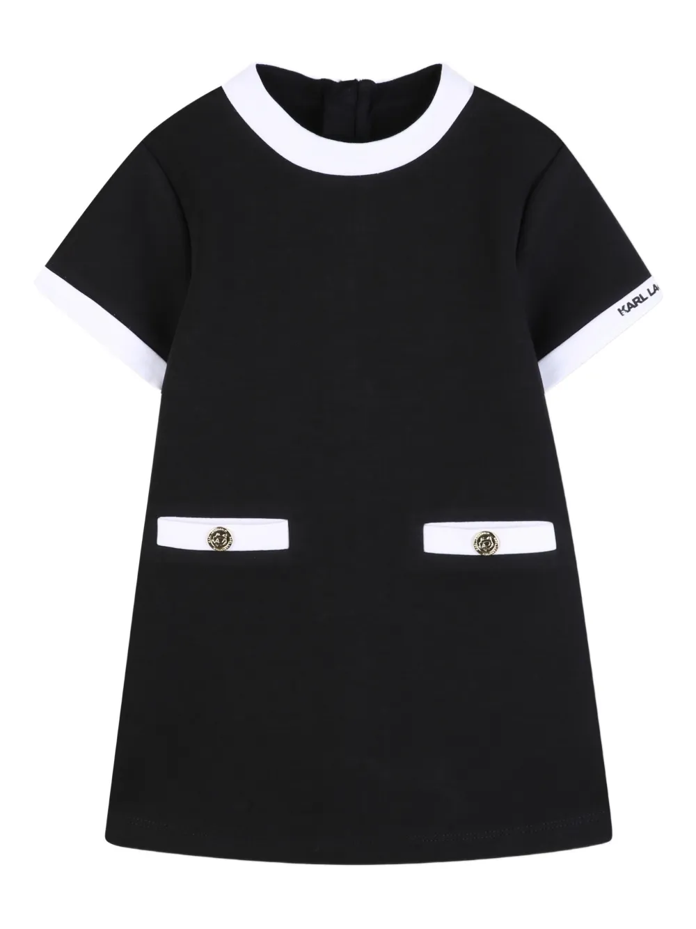 Платье на пуговицах с короткими рукавами Karl Lagerfeld Kids, черный
Платье на пуговицах с короткими рукавами Karl Lagerfeld Kids, черный