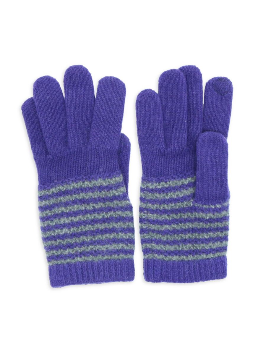 Перчатки из полосатого кашемира Portolano, цвет Uva Violet
Перчатки из полосатого кашемира Portolano, цвет Uva Violet
