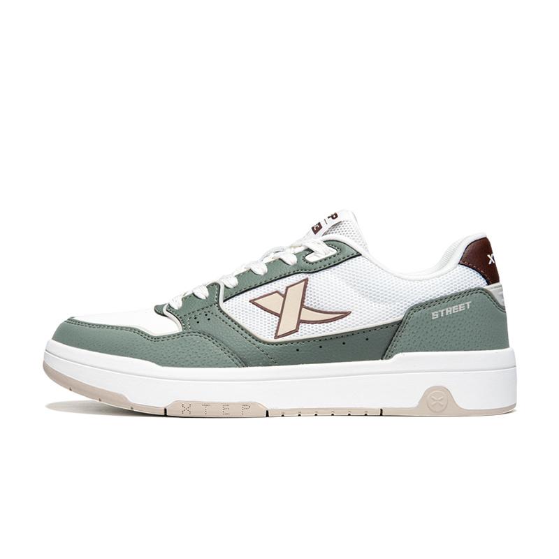 XTEP Быстросохнущие, износостойкие, дышащие низкие кроссовки для скейтбординга, мужские, парусно-белые с зеленовато-серым оттенком
XTEP Быстросохнущие, износостойкие, дышащие низкие кроссовки для скейтбординга, мужские, парусно-белые с зеленовато-серым оттенком