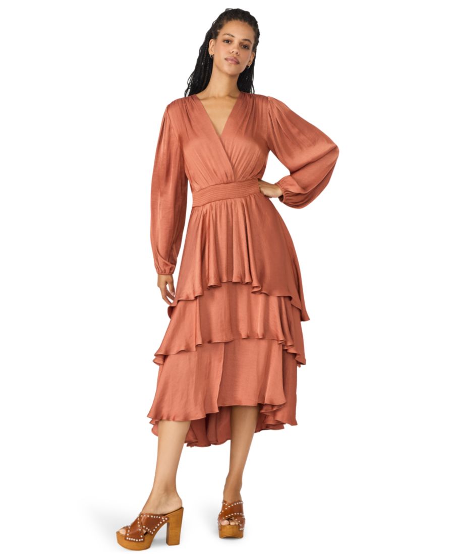 Женское платье Bei с присборенной талией, ярусным асимметричным подолом Steve Madden, Copper
Женское платье Bei с присборенной талией, ярусным асимметричным подолом Steve Madden, Copper