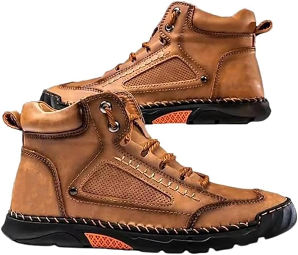 Мужские широкие кожаные туфли для походов и работы, удобные мужские ручной работы ботинки - водонепроницаемые, с поддержкой свода стопы, просторным мысом, противоскользящие, легкие и дышащие для прогулок на улице Sawbehind, Aa
Мужские широкие кожаные туфли для походов и работы, удобные мужские ручной работы ботинки - водонепроницаемые, с поддержкой свода стопы, просторным мысом, противоскользящие, легкие и дышащие для прогулок на улице Sawbehind, Aa