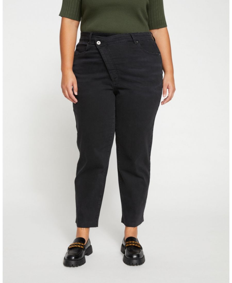 Женские джинсы Katie с высокой посадкой и перекрестным кроем Universal Standard, Broken black
Женские джинсы Katie с высокой посадкой и перекрестным кроем Universal Standard, Broken black