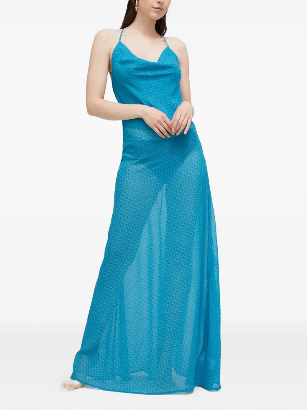 Макси-платье с перекрещивающимися бретелями Trussardi, синий
Макси-платье с перекрещивающимися бретелями Trussardi, синий