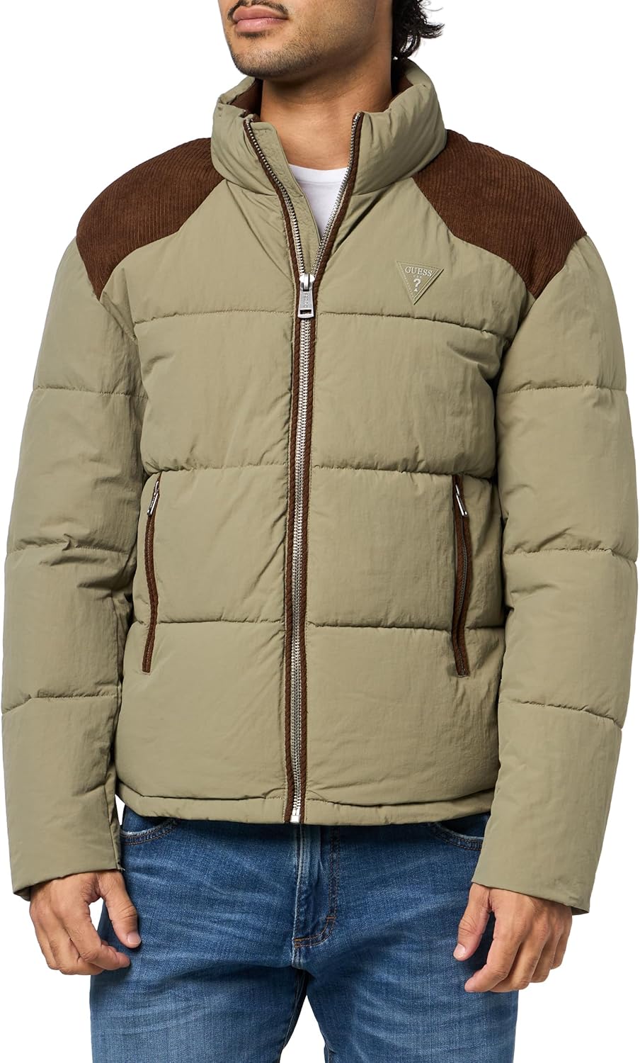 GUESS мужская куртка New Larry Blocking Heavy Puffa, Safari Green
GUESS мужская куртка New Larry Blocking Heavy Puffa, Safari Green