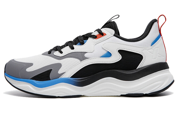 Кроссовки мужские с низким верхом Sail Белый/черный/дымчато-серый Xtep 
Кроссовки мужские с низким верхом Sail Белый/черный/дымчато-серый Xtep