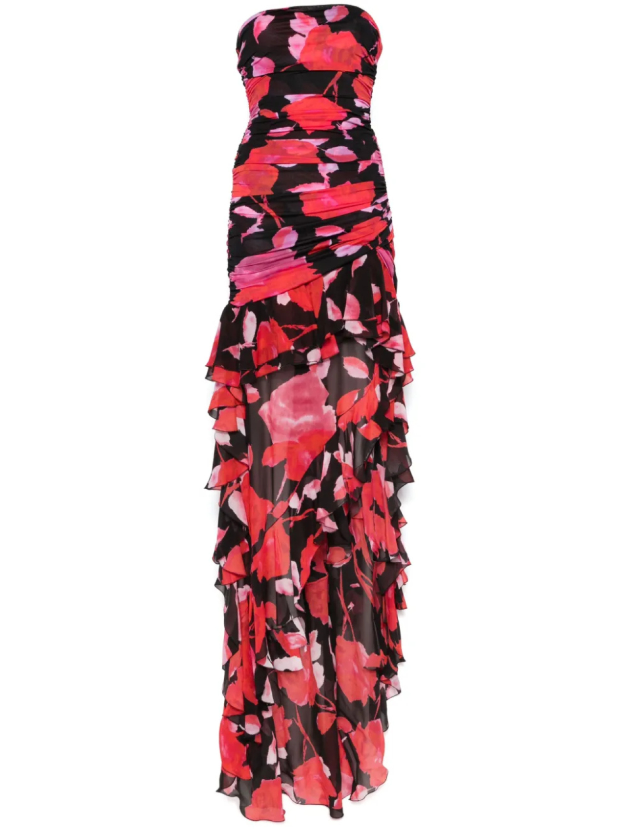 Blumarine платье макси с оборками и цветочным принтом, черный
Blumarine платье макси с оборками и цветочным принтом, черный
