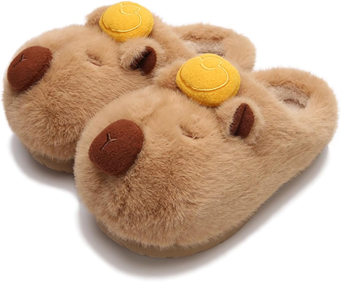 Тапочки XUNBAI с капибарой для женщин и мужчин, тапочки с персонажами, милые тапочки-животные, зимние мультяшные тапочки для женщин, уютные домашние тапочки, Brown-2
Тапочки XUNBAI с капибарой для женщин и мужчин, тапочки с персонажами, милые тапочки-животные, зимние мультяшные тапочки для женщин, уютные домашние тапочки, Brown-2