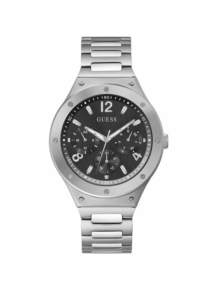 Guess Мужские аналоговые часы серебристого цвета
Guess Мужские аналоговые часы серебристого цвета