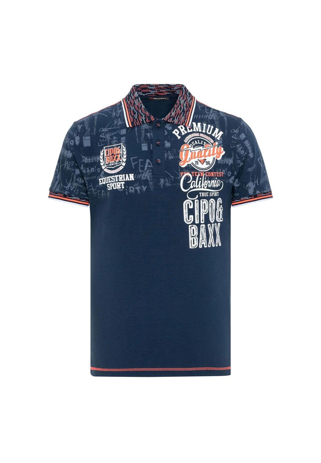 Футболка поло классного дизайна CIPO & BAXX, цвет Navyblue
Футболка поло классного дизайна CIPO & BAXX, цвет Navyblue