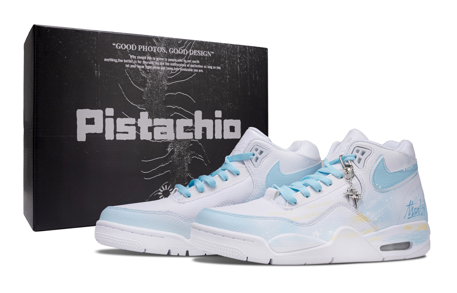 Nike Мужские баскетбольные кроссовки Flight Legacy Lake Sea LH средней высоты, износостойкие, светло-голубые
Nike Мужские баскетбольные кроссовки Flight Legacy Lake Sea LH средней высоты, износостойкие, светло-голубые