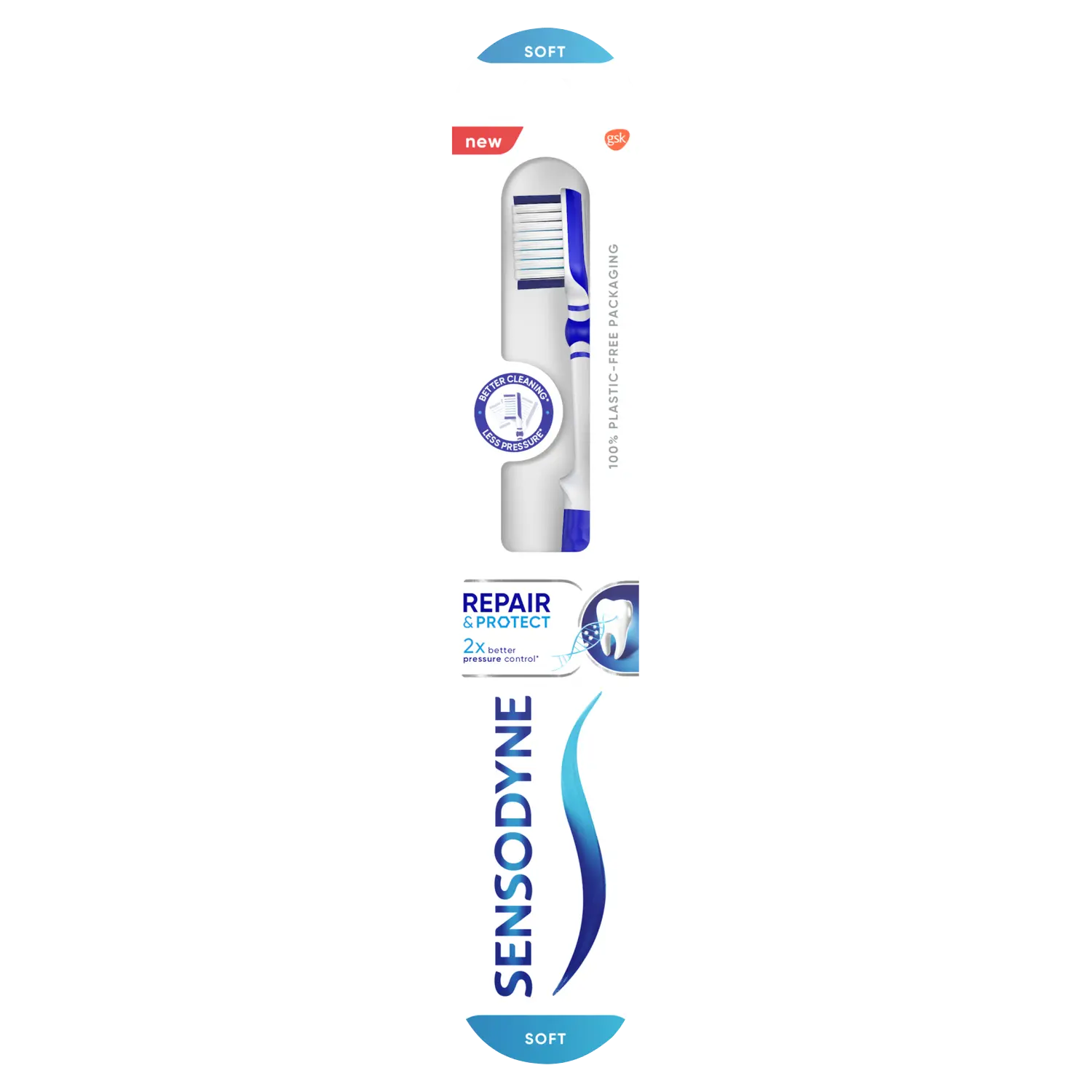 Мягкая зубная щетка Sensodyne Repair&Protect, 1 шт.
Мягкая зубная щетка Sensodyne Repair&Protect, 1 шт.