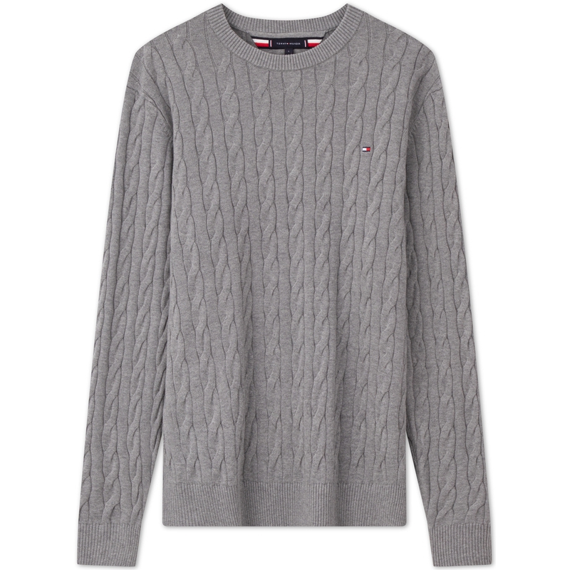 Джемпер Cable-knit Crew-neck Sweater Tommy Hilfiger, серый
Джемпер Cable-knit Crew-neck Sweater Tommy Hilfiger, серый