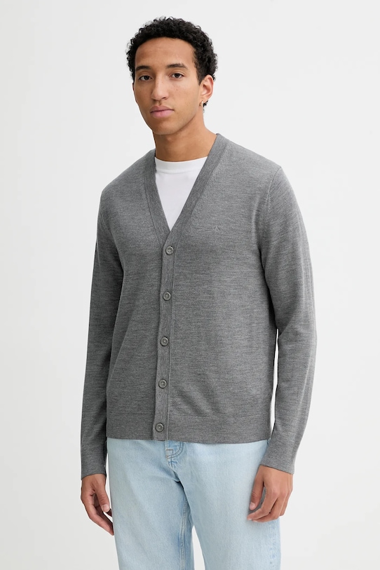 Шерстяной кардиган Calvin Klein, серый
Шерстяной кардиган Calvin Klein, серый
