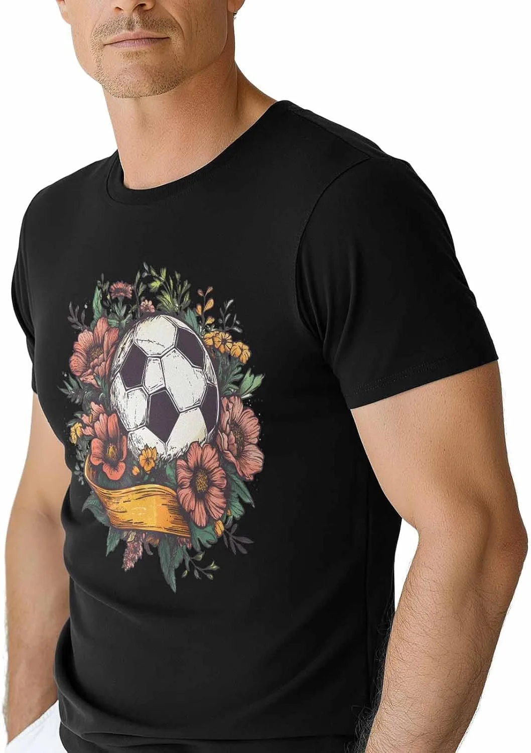 Футболка мужская Soccer Ball Floral, короткий рукав, зеленые листья NITBANLA
Футболка мужская Soccer Ball Floral, короткий рукав, зеленые листья NITBANLA