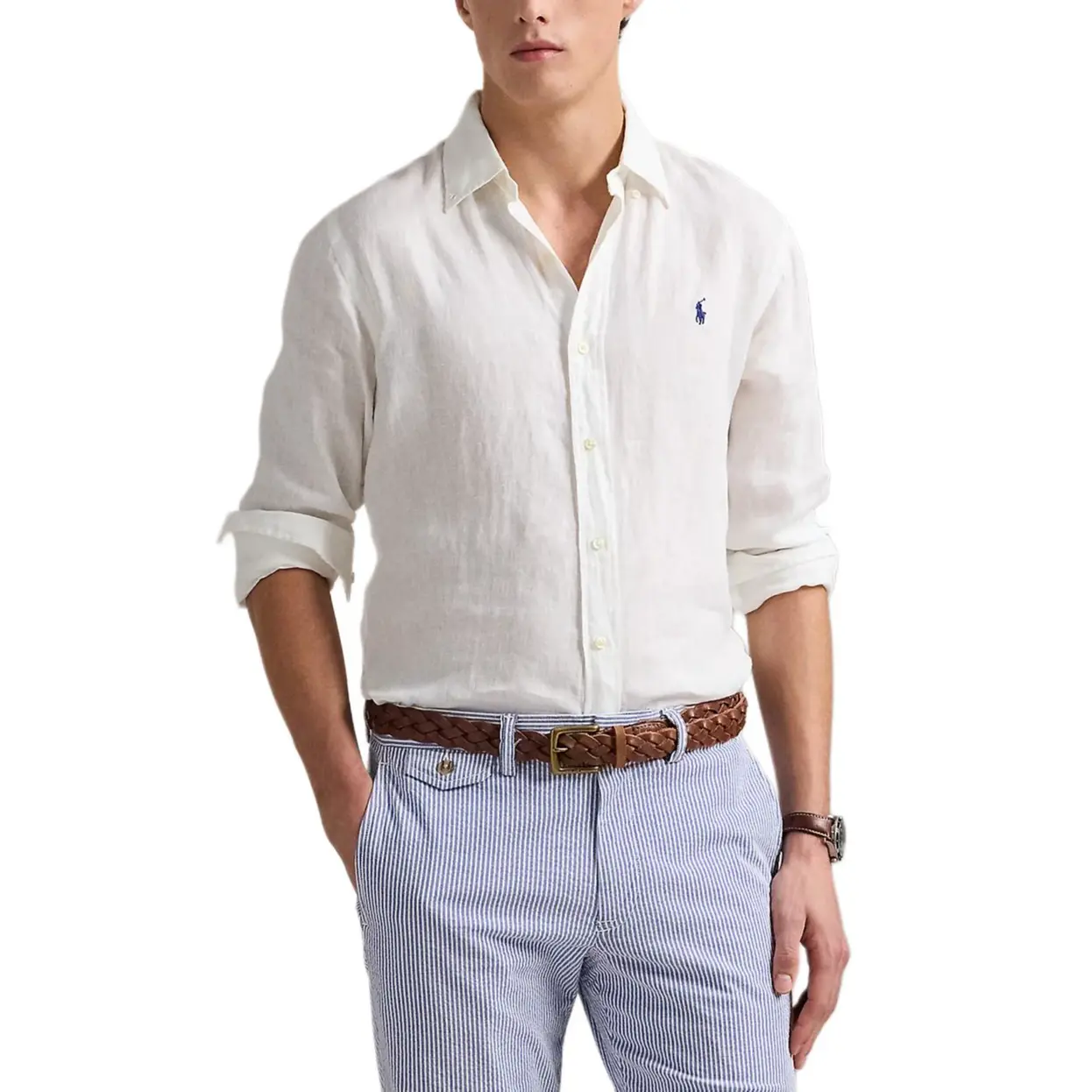 Рубашка с длинным рукавом из льна Polo Ralph Lauren, белый
Рубашка с длинным рукавом из льна Polo Ralph Lauren, белый