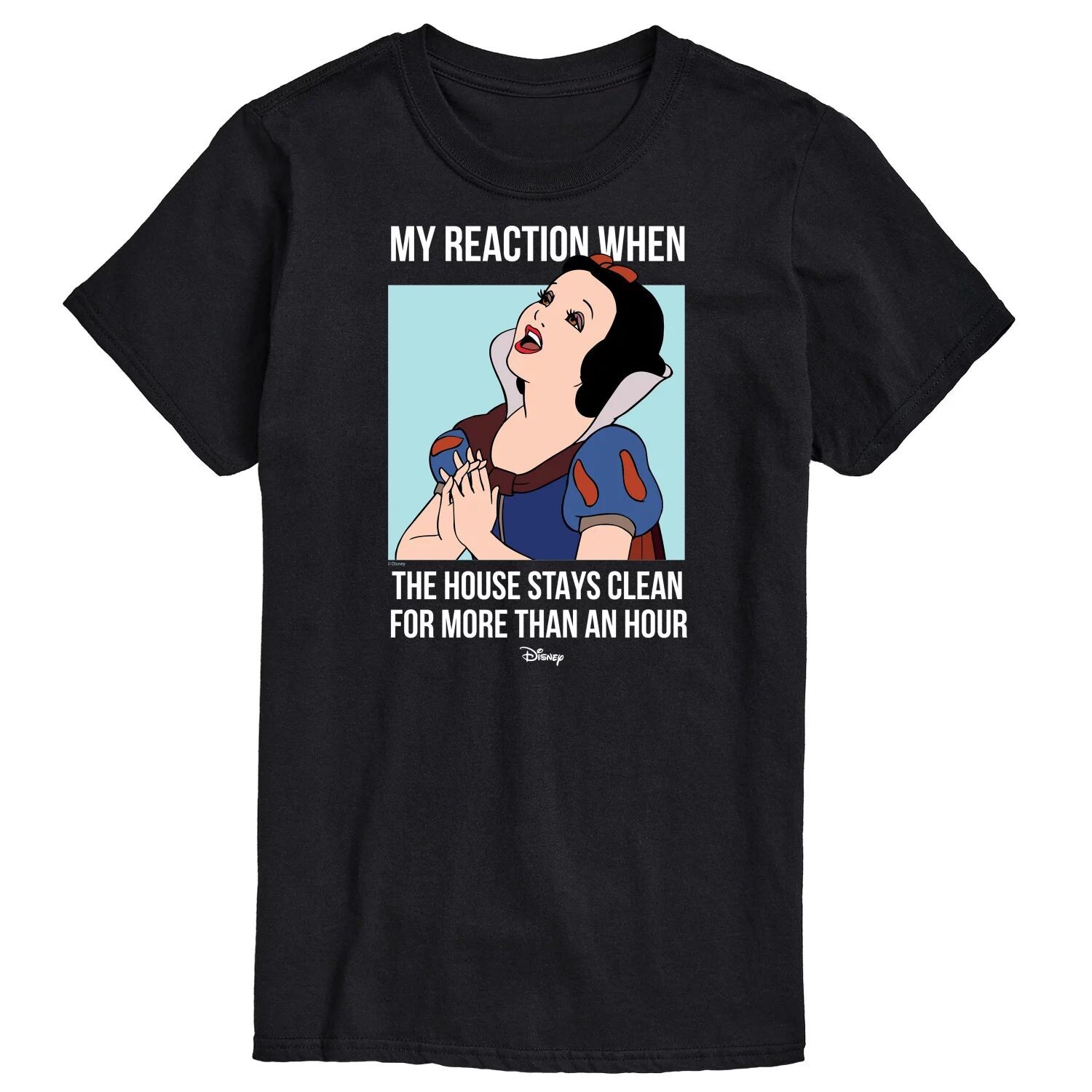 Футболка с рисунком «Большая и высокая Белоснежка» Принцесса Disney, черный 
Футболка с рисунком «Большая и высокая Белоснежка» Принцесса Disney, черный