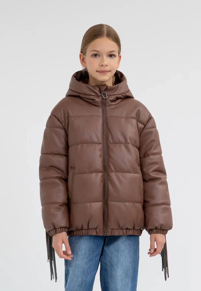 Стеганая куртка Гулливер из искусственной кожи с капюшоном Gulliver, коричневый
Стеганая куртка Гулливер из искусственной кожи с капюшоном Gulliver, коричневый