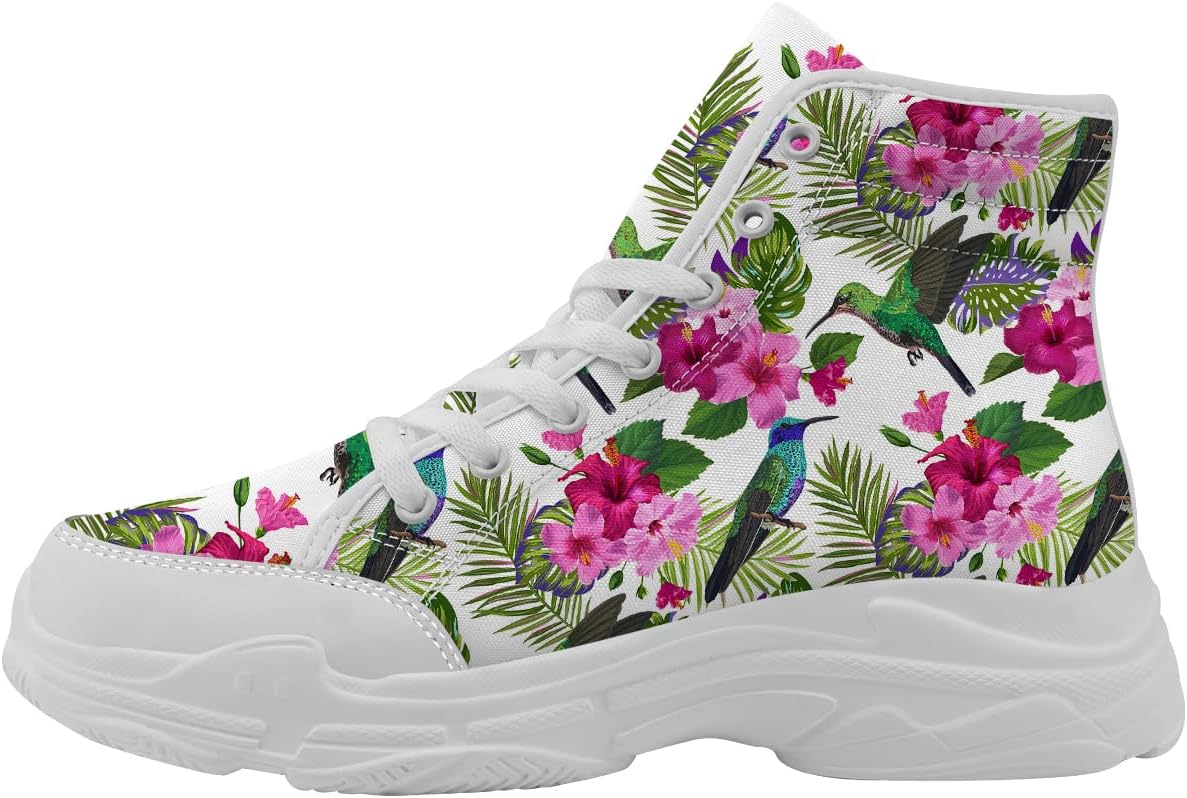 Женские высокие кеды с цветочным колибри, кружевные кроссовки на платформе из холста, подарок для мамы или жены Generic, белый/зеленый/розовый
Женские высокие кеды с цветочным колибри, кружевные кроссовки на платформе из холста, подарок для мамы или жены Generic, белый/зеленый/розовый