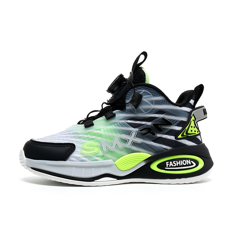 Кроссовки для бега для детей среднего с амортизацией ударов и износостойкостью D&W, черный/зеленый
Кроссовки для бега для детей среднего с амортизацией ударов и износостойкостью D&W, черный/зеленый