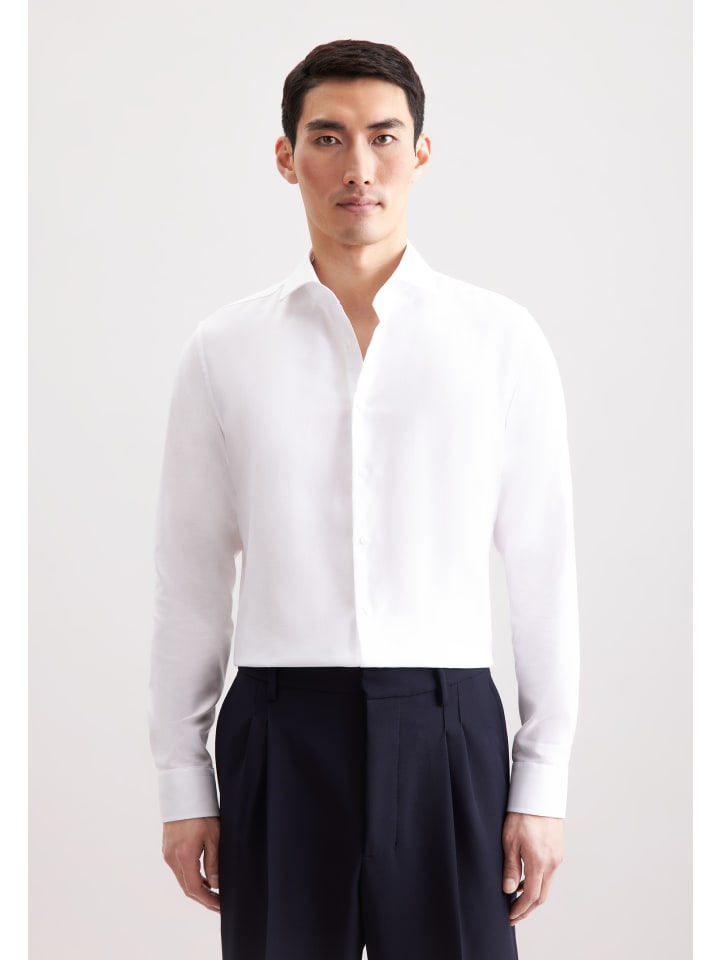 Рубашка делового кроя белого цвета Seidensticker
Рубашка делового кроя белого цвета Seidensticker