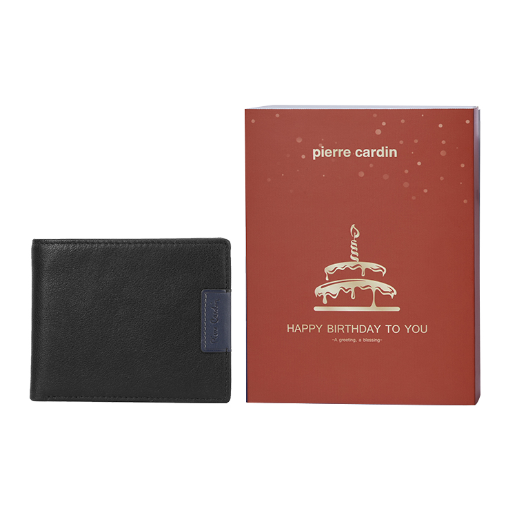 PIERRE CARDIN Кожаный мужской кошелёк с цветными блоками, Black-Birthday Box
PIERRE CARDIN Кожаный мужской кошелёк с цветными блоками, Black-Birthday Box