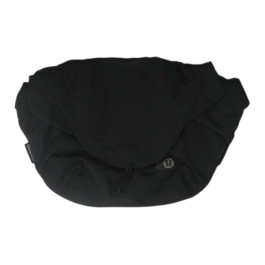 Lululemon Сумка на магните из нейлона Рюкзак Плечевая сумка Через плечо Поясная сумка Классическая унисекс черная, Black