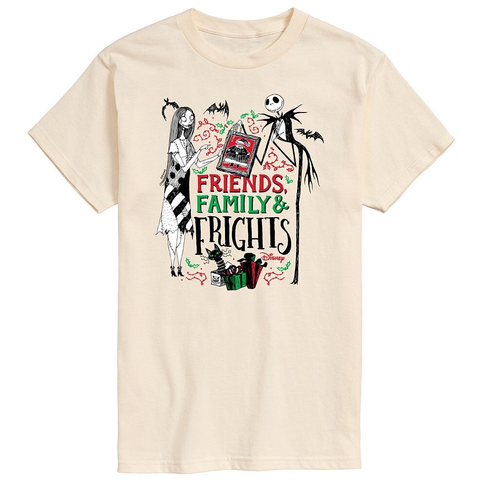 Мужская футболка с изображением друзей и семьи Disney's «Кошмар перед Рождеством», бежевый
Мужская футболка с изображением друзей и семьи Disney's «Кошмар перед Рождеством», бежевый
