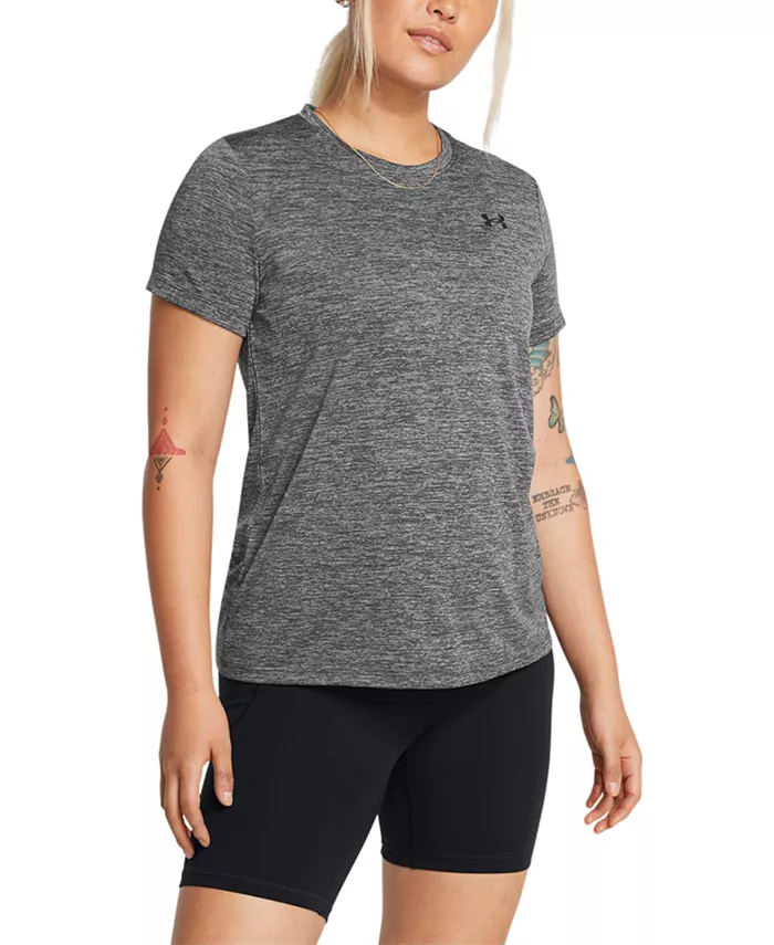 Женский топ Tech Twist с короткими рукавами Under Armour, серый
Женский топ Tech Twist с короткими рукавами Under Armour, серый