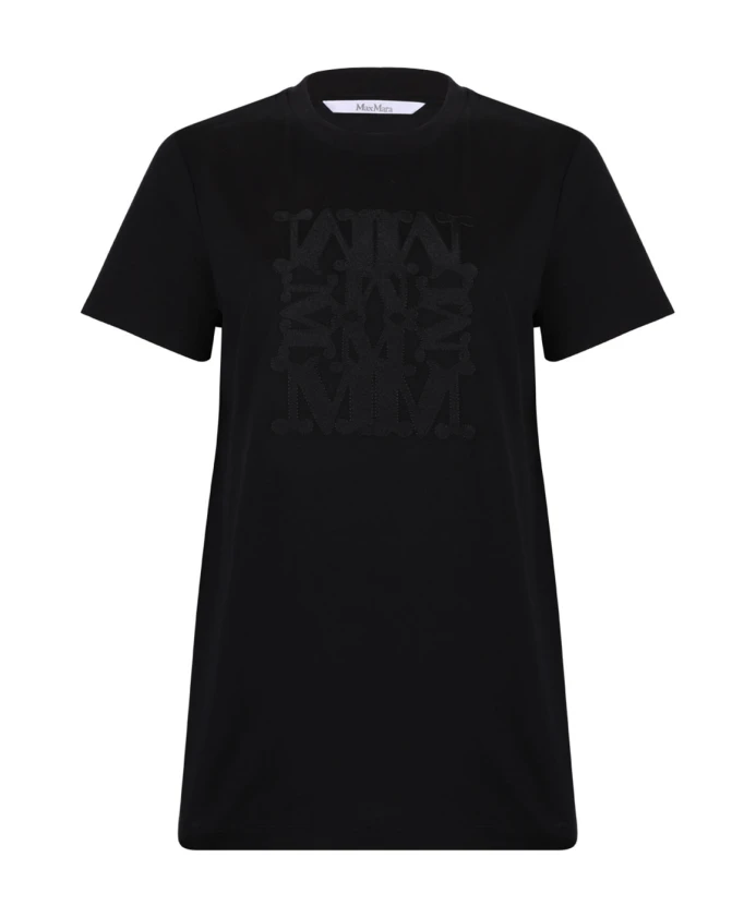 Вышитая хлопковая футболка Max Mara, черный
Вышитая хлопковая футболка Max Mara, черный