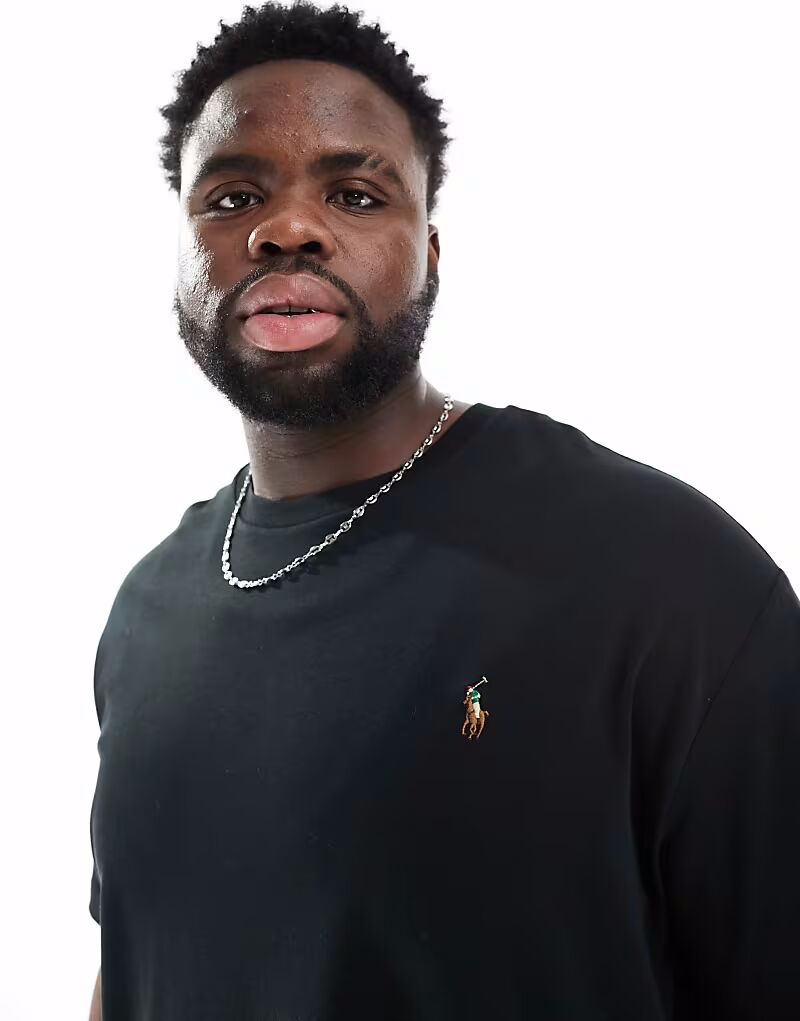 Футболка Polo Ralph Lauren Big & Tall из хлопка Pima черного цвета с логотипом бренда, классический крой
Футболка Polo Ralph Lauren Big & Tall из хлопка Pima черного цвета с логотипом бренда, классический крой