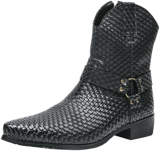 Мужские ботинки челси, кожаные ботинки средней высоты с острым носком и боковыми молниями, повседневные, стильные и удобные, нескользящие, легкие Zestrelax, черный
Мужские ботинки челси, кожаные ботинки средней высоты с острым носком и боковыми молниями, повседневные, стильные и удобные, нескользящие, легкие Zestrelax, черный