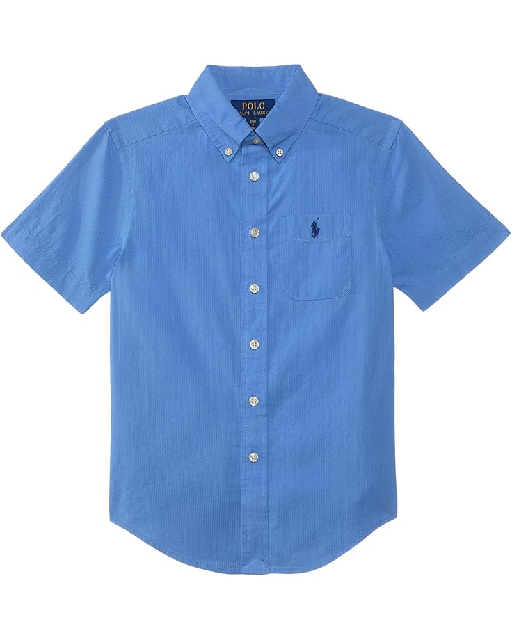 Рубашка Polo Ralph Lauren Kids Cotton Seersucker Short-Sleeve Shirt, цвет Harbor Island Blue
Рубашка Polo Ralph Lauren Kids Cotton Seersucker Short-Sleeve Shirt, цвет Harbor Island Blue