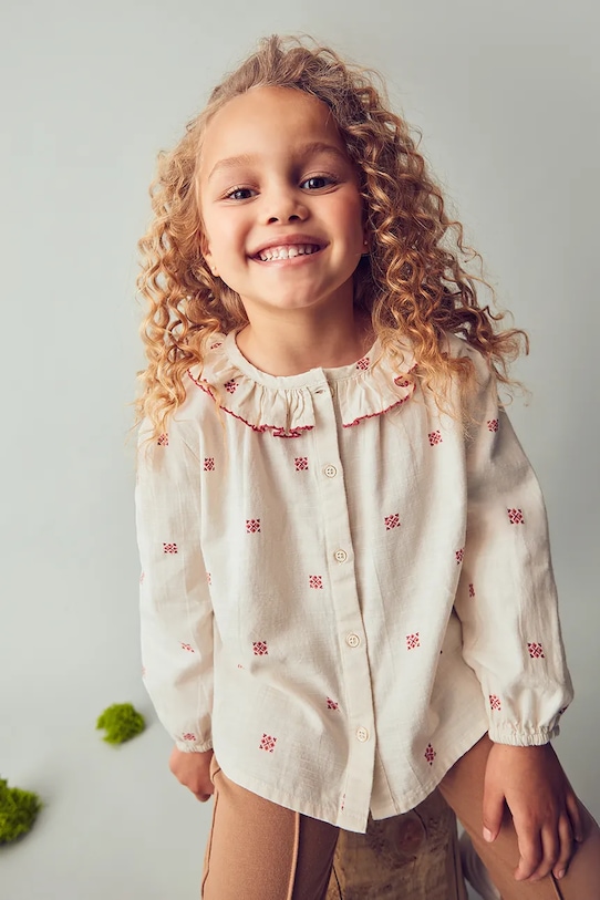 Детская хлопковая блузка Mayoral, бежевый
Детская хлопковая блузка Mayoral, бежевый