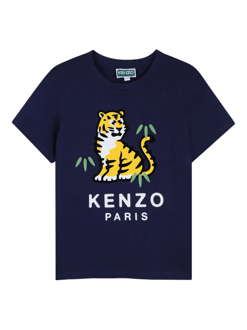 Футболка с изображением тигра Kenzo Kids, синий
Футболка с изображением тигра Kenzo Kids, синий