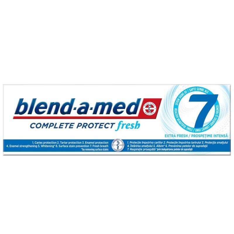 Blend-A-Med Complete Protect Fresh Extra Зубная паста, 75 ml
Blend-A-Med Complete Protect Fresh Extra Зубная паста, 75 ml