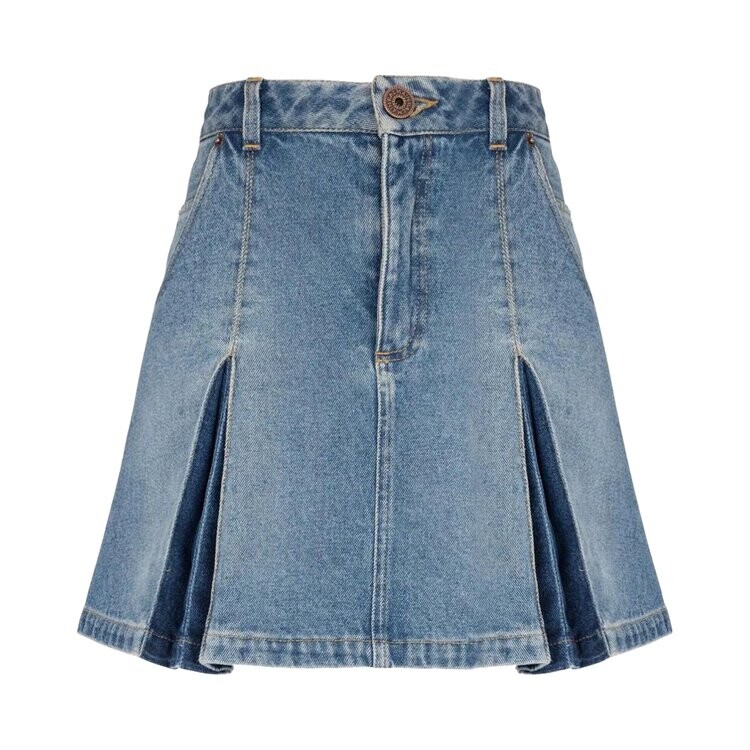 Юбка Balmain Pleated Denim Skirt, синий
Юбка Balmain Pleated Denim Skirt, синий