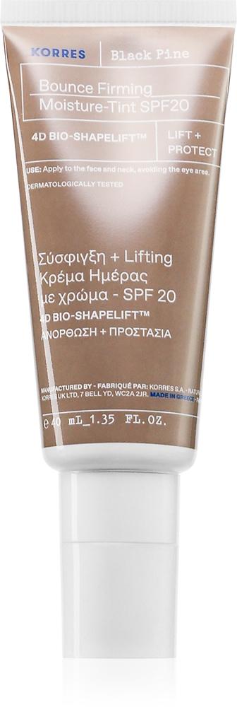 Черная сосна 4D Bounce тонированный укрепляющий увлажняющий крем Korres, spf 20+ 40 мл
Черная сосна 4D Bounce тонированный укрепляющий увлажняющий крем Korres, spf 20+ 40 мл