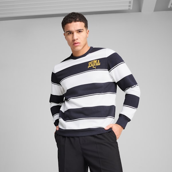 Мужская полосатая толстовка с круглым вырезом Class Pack Puma, синий
Мужская полосатая толстовка с круглым вырезом Class Pack Puma, синий