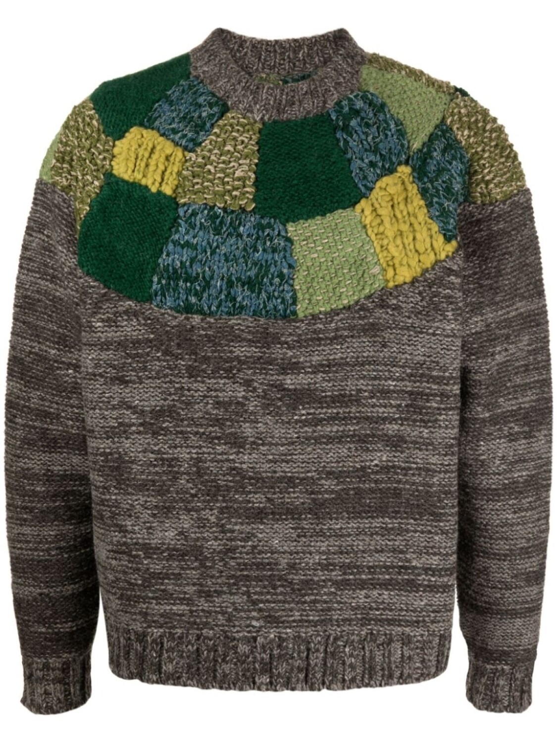 Джемпер в технике пэчворк KAPITAL, коричневый
Джемпер в технике пэчворк KAPITAL, коричневый