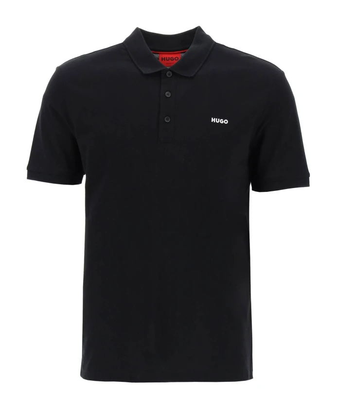 Классическая хлопковая рубашка-поло пике Hugo, черный
Классическая хлопковая рубашка-поло пике Hugo, черный