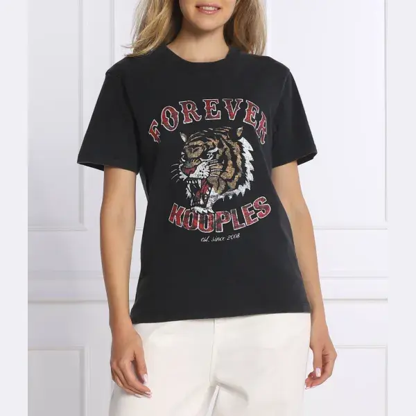 Футболка стандартного кроя The Kooples, черный
Футболка стандартного кроя The Kooples, черный