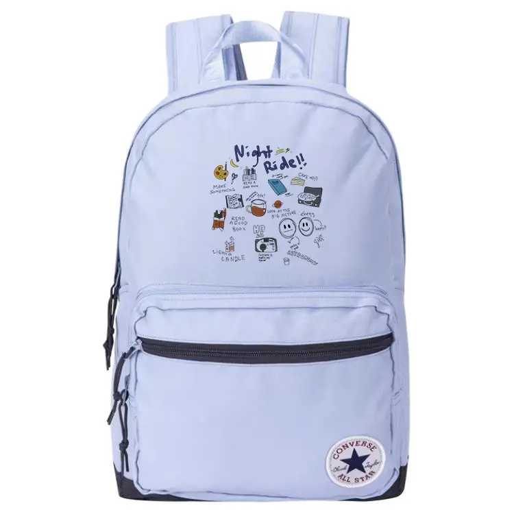 Converse Полиэстеровый рюкзак среднего размера светло-дымчатый голубой, Graffiti Element 
Converse Полиэстеровый рюкзак среднего размера светло-дымчатый голубой, Graffiti Element