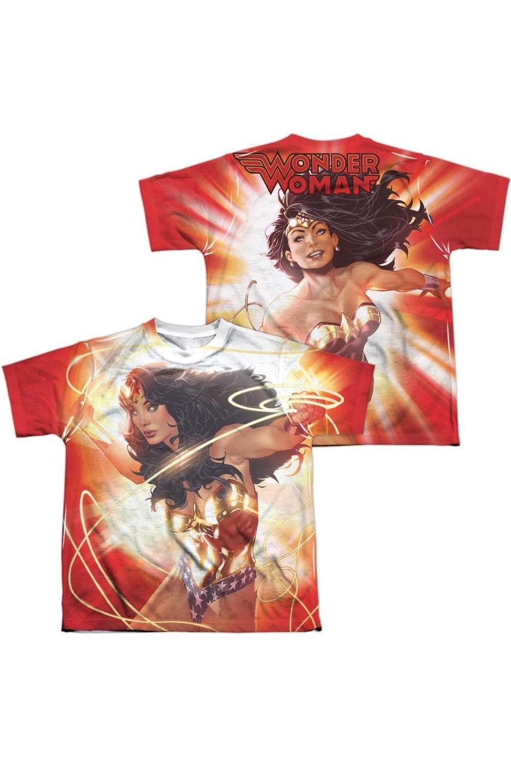 Футболка с коротким рукавом для детей "Лига справедливости Америки: Чудо-женщина" с принтом спереди и сзади, светящимся в темноте Gildan, белый
Футболка с коротким рукавом для детей "Лига справедливости Америки: Чудо-женщина" с принтом спереди и сзади, светящимся в темноте Gildan, белый